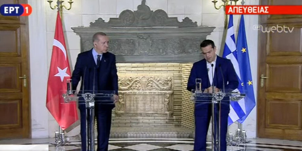 Βαρύ κι ασήκωτο το κλίμα ανάμεσα σε Ελλάδα και Τουρκία: Δηλώσεις Α.Τσίπρα-Ρ.Τ.Ερντογάν – Φουλ επίθεση από τον «Σουλτάνο» – Εξαφανίστηκε η Εμινέ Ερντογάν, ακύρωσε το πρόγραμμά της